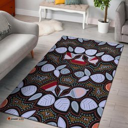 Area Rug Aboriginal Eucalyptus Seamless Pattern