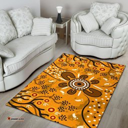 Area Rug Aboriginal Art In Spring Style