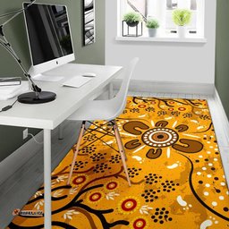 Area Rug Aboriginal Art In Spring Style