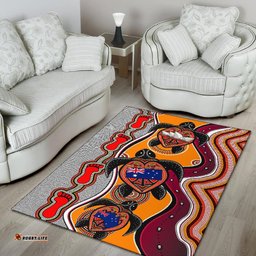 Area Rug Aboriginal Patterns Bag Turtle