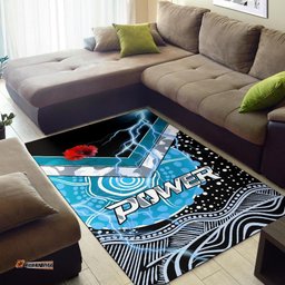 Power ANZAC Day Area Rug Port Adelaide Lighting