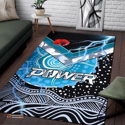 Power ANZAC Day Area Rug Port Adelaide Lighting