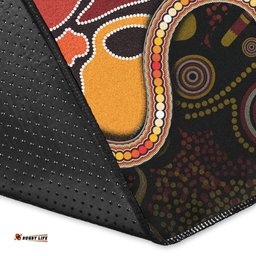 Area Rug Aboriginal Snake With Dot Painting