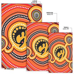 Aboriginal Area Rug Kangaroo Baby