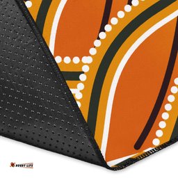 Personalised Area Rug Aboriginal Dot Patterns Fish