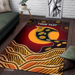 Personalised Area Rug Aboriginal Dot Patterns Fish