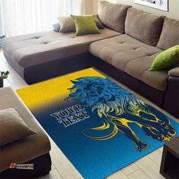 Custom Sri Lanka Cricket Area Rug With Simple Lions Version
