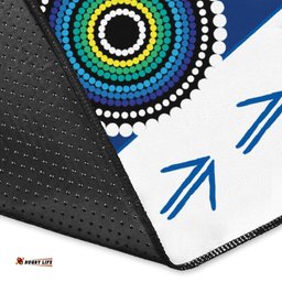 bulldogs anzac day area rug mix indigenous tee aussie