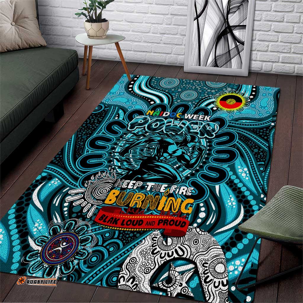 Port Adelaide Power NAIDOC Week 2024 Area Rug Mascot Football