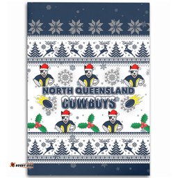 North Queensland Cowboys Christmas Area Rug - North Queensland Cowboys Special Ugly Christmas Area Rug