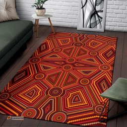 Aboriginal Area Rug Indigenous Patterns Ver02