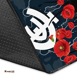 Blues ANZAC Day Area Rug Indigenous Art