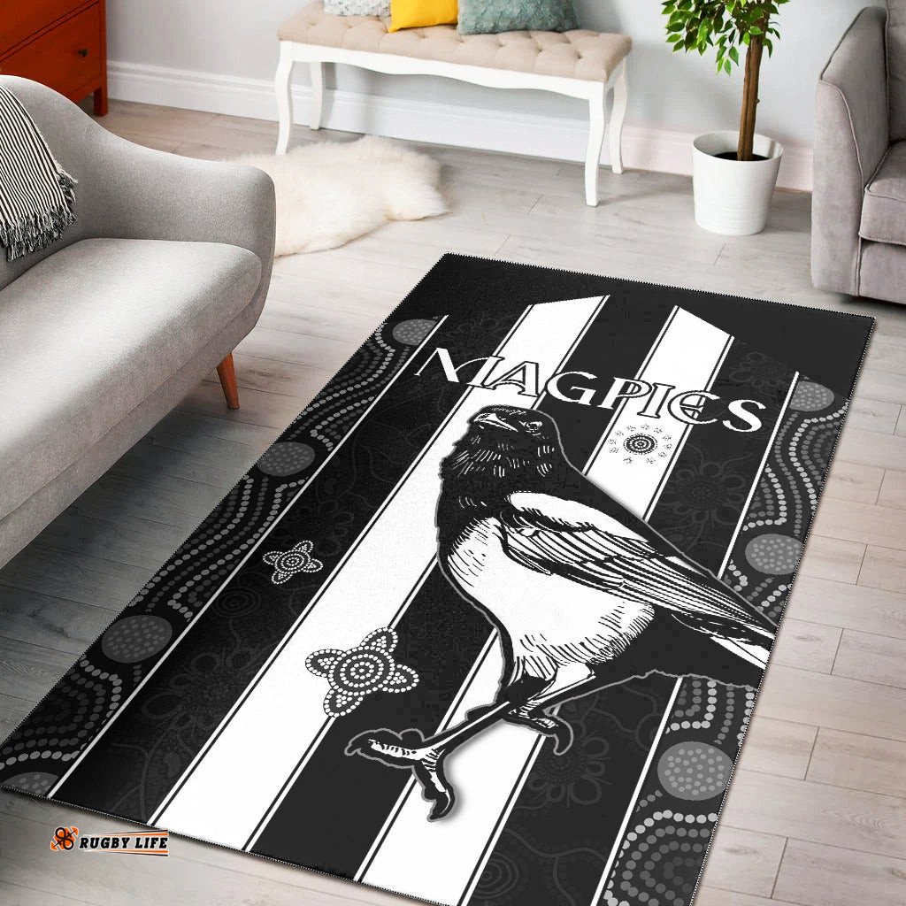 Magpies Indigenous Area Rug We are the Champions