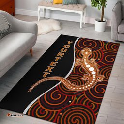 Aboriginal Personalised Area Rug Indigenous Lizard Dreaming