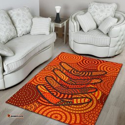 Aboriginal Area Rug Aboriginal Boomerangs And Dot Circle