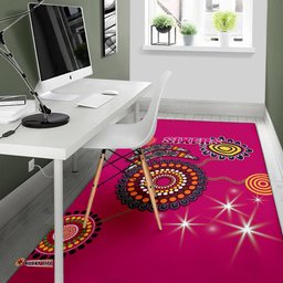 Sydney Area Rug Sixers Indigenous Magenta