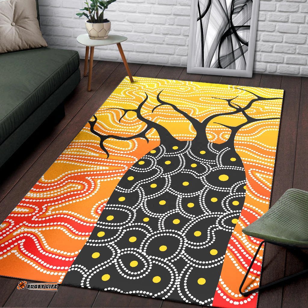 Aboriginal Area Rug Boab Tree Aboriginal Style