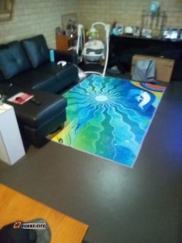 Area Rug Torres Strait Islanders Flag with Aboriginal Patterns Rug