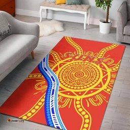 Suns Football Area Rug Royal Gold Coast