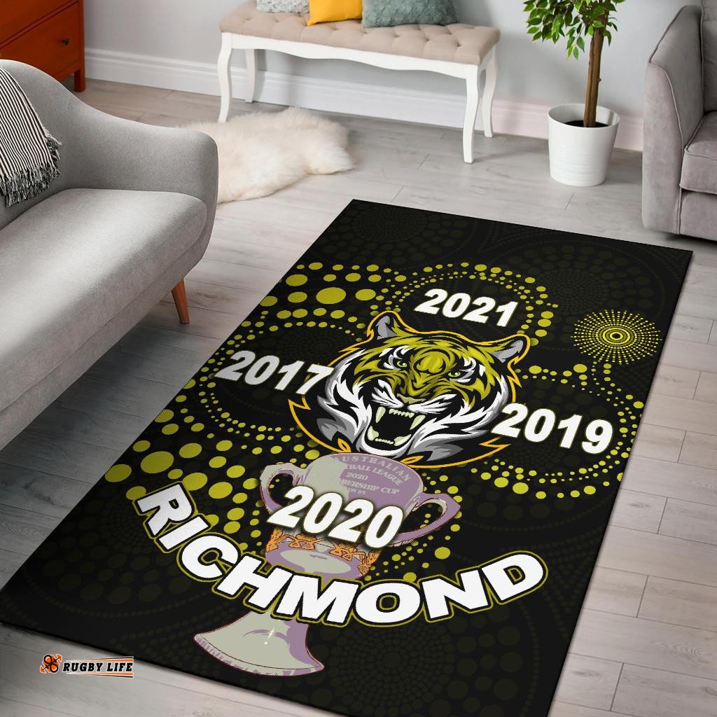 richmond premier area rug legendary tigers indigenous tee aussie