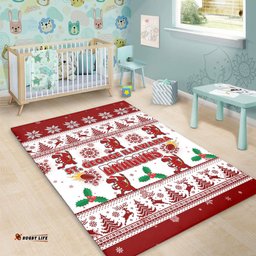 St. George Illawarra Dragons Christmas Area Rug - St. George Illawarra Dragons Special Ugly Christmas Area Rug
