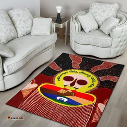 aboriginal and torres strait islander area rug naidoc style tee aussie