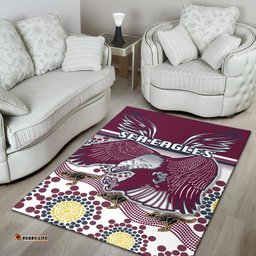 sea eagles area rug special indigenous tee aussie