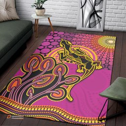 Aboriginal Lizard Area Rug Tree On The Hill Sunshine