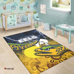 Eels Rugby NAIDOC Week Area Rug Aboriginal Power Style