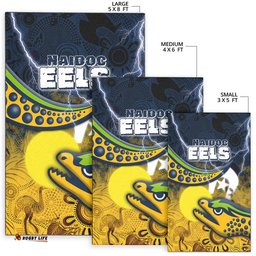 Eels Rugby NAIDOC Week Area Rug Aboriginal Power Style
