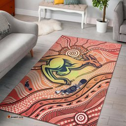 Kangaroos Indigenous Area Rug Beautiful Life