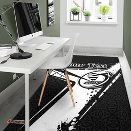 Custom Text Brittany Rugby Personalised Area Rug Breizh Rugby