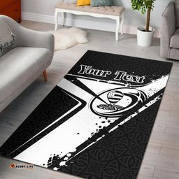 Custom Text Brittany Rugby Personalised Area Rug Breizh Rugby