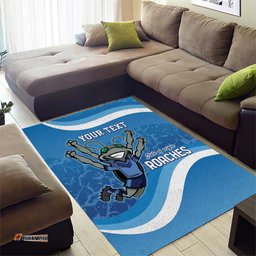 Custom NSW Cockroaches Blues Area Rug New South Wales Origin No2
