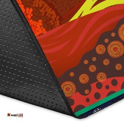 Area Rug Australia Map Aboriginal Patterns