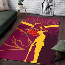 brisbane broncos anzac day area rug indigenous art tee aussie