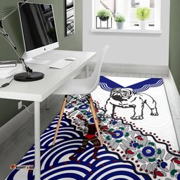 bulldogs area rug indigenous tee aussie