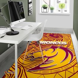 brisbane broncos area rug tribal style tee aussie