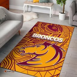 brisbane broncos area rug tribal style tee aussie