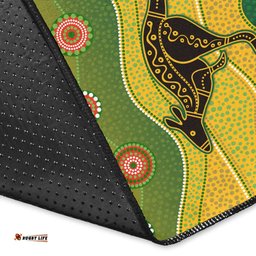 Cricket Australia Area Rug Indigenous Kangaroo