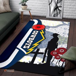Cowboys Area Rug Aboriginal ANZAC Day