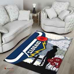 Cowboys Area Rug Aboriginal ANZAC Day
