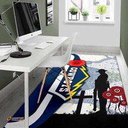 Cowboys Area Rug Aboriginal ANZAC Day