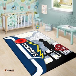 Cowboys Area Rug Aboriginal ANZAC Day