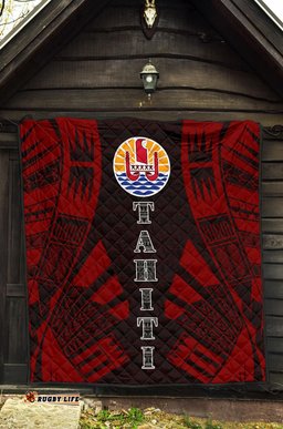 Tahiti Premium Quilt - Polynesian Tattoo Red - BN0110