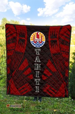 Tahiti Premium Quilt - Polynesian Tattoo Red - BN0110