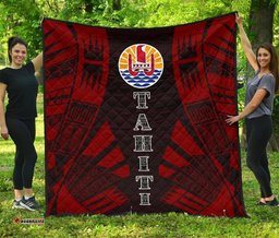 Tahiti Premium Quilt - Polynesian Tattoo Red - BN0110