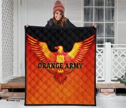 Orange Army Premium Quilt Cricket Sporty Style A31