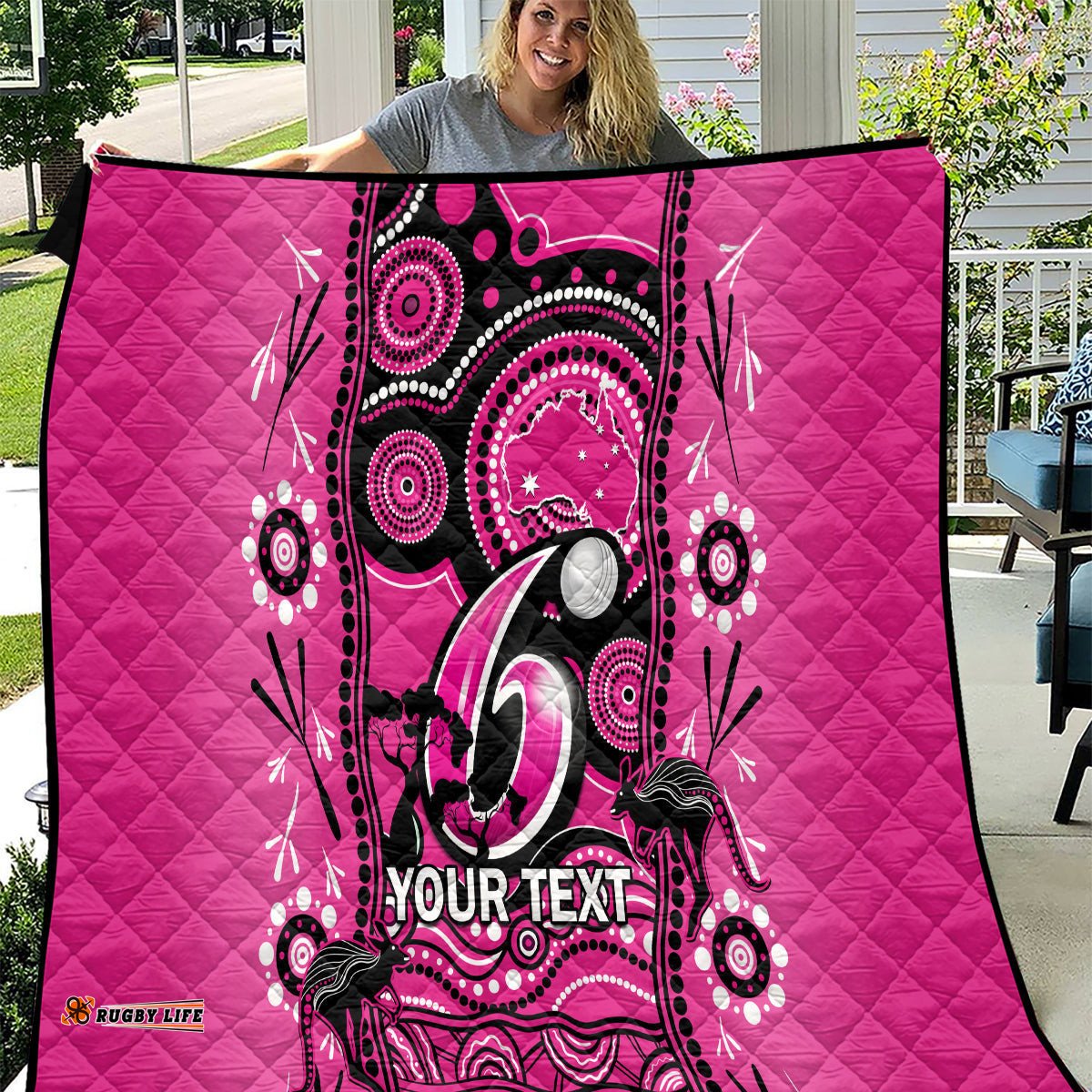 custom sydney sixers cricket quilt happy australia day aboriginal art