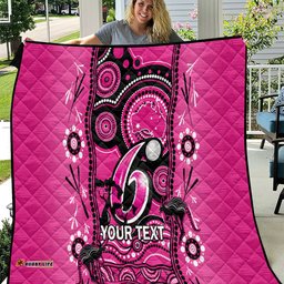 custom sydney sixers cricket quilt happy australia day aboriginal art